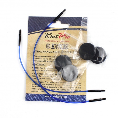 Set Cavetti Denim intercambiabile KnitPro per ferri circolari 13 e 17 cm