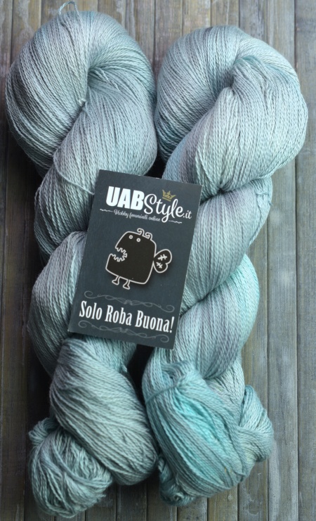 Cleopy Lace Uabstyle Puro Cotone tinto a mano Robin's Egg