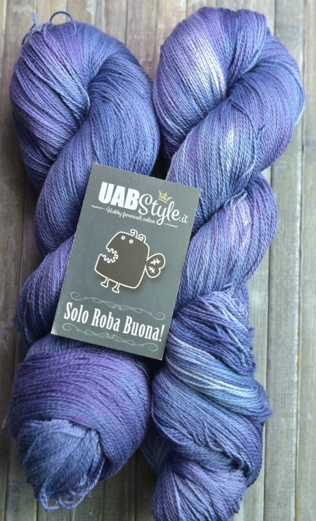 Cleopy Lace Uabstyle Puro Cotone tinto a mano Iris