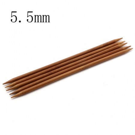 Set Ferri doppia punta in bambù carbonizzato misura 5,50 mm  Hover