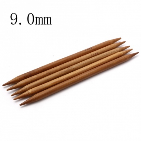 Set Ferri doppia punta in bambù carbonizzato misura 9,00 mm