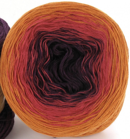 Ciambella Gradient in Cotone colore Papaya