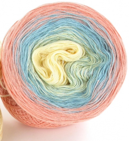 Ciambella Gradient in Cotone colore Happy Flower