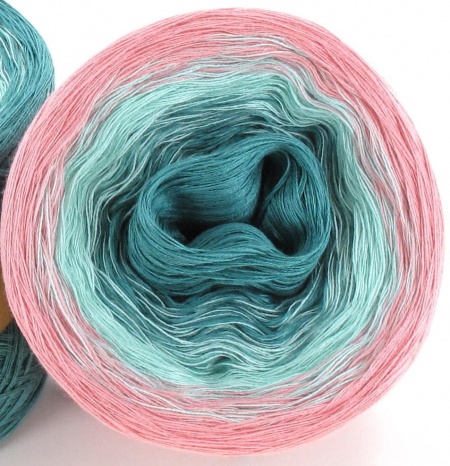 Ciambella Gradient in Cotone colore Pink Tiffany
