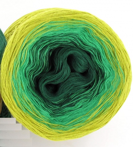 Ciambella Gradient in Cotone colore Green