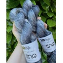BrilLino filato tinto a mano colore Steel