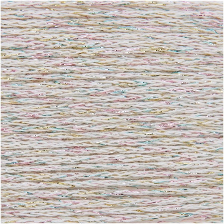Rico Fashion Cotton Metallise Cream Rainbow