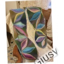 Kit sciarpa Flowery ai ferri