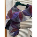 Kit sciarpa Flowery ai ferri