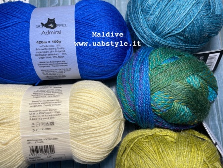 Kit scialle Aurora Cabin di Stepehn West col. Maldive