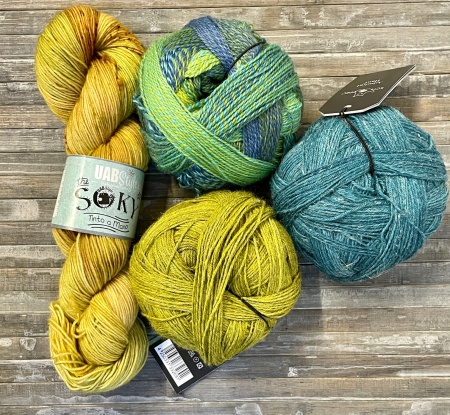 Kit scialle Winter Lights di Stepehn West col. Sour